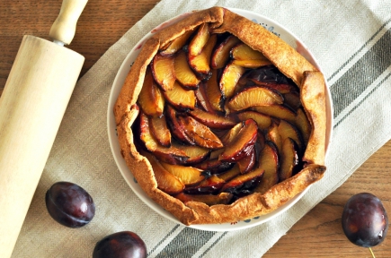 Whole Wheat Galette with Plums