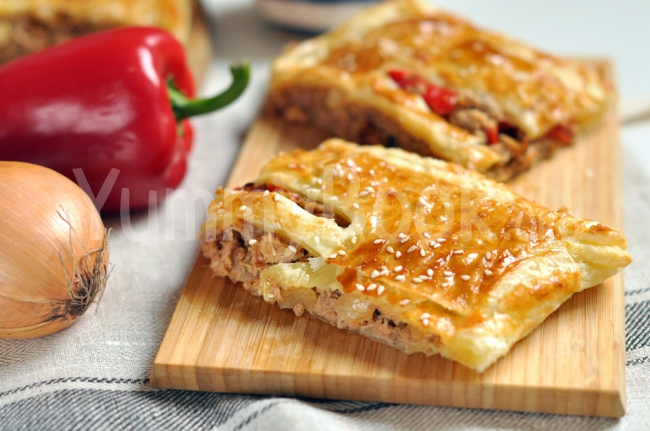 Tuna Puff Pastry Pie