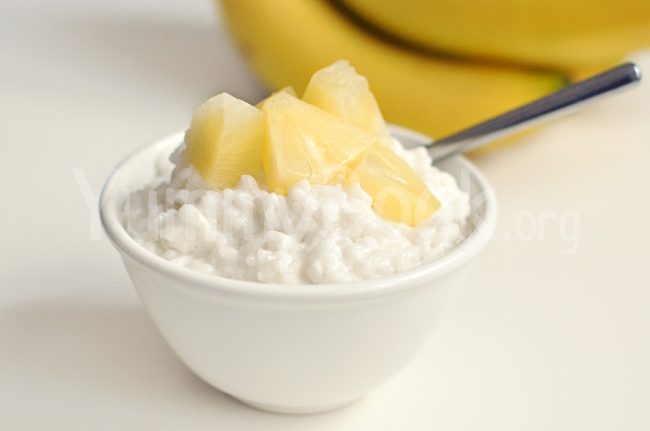 Vegan Rice Porridge with Coconut Milk